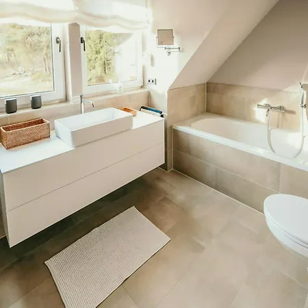Ferienhaus Renovated Semi-detached House With Garden Views